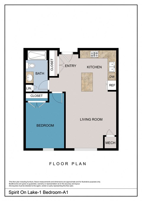 Spirit On Lake-1 Bedroom-A1